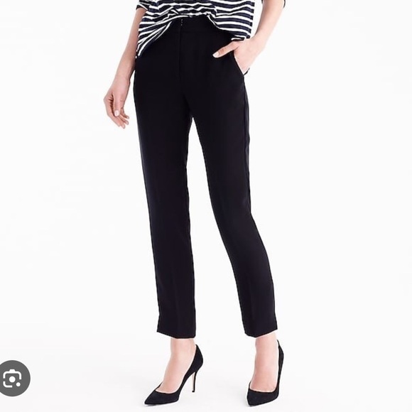 J. Crew Pants - J. Crew Pants Women's 4 Black Matte Crepe 365 Pull On Easy Elastic Waist  #G7462